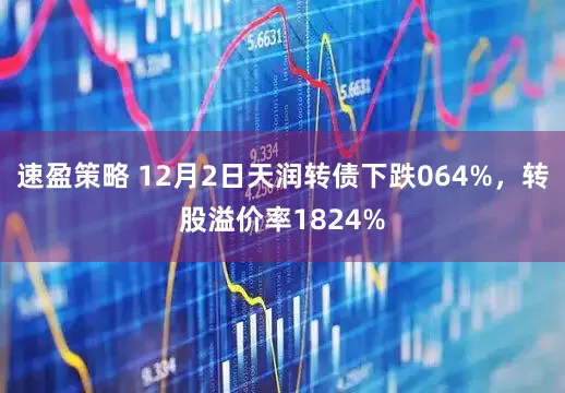 速盈策略 12月2日天润转债下跌064%，转股溢价率1824%
